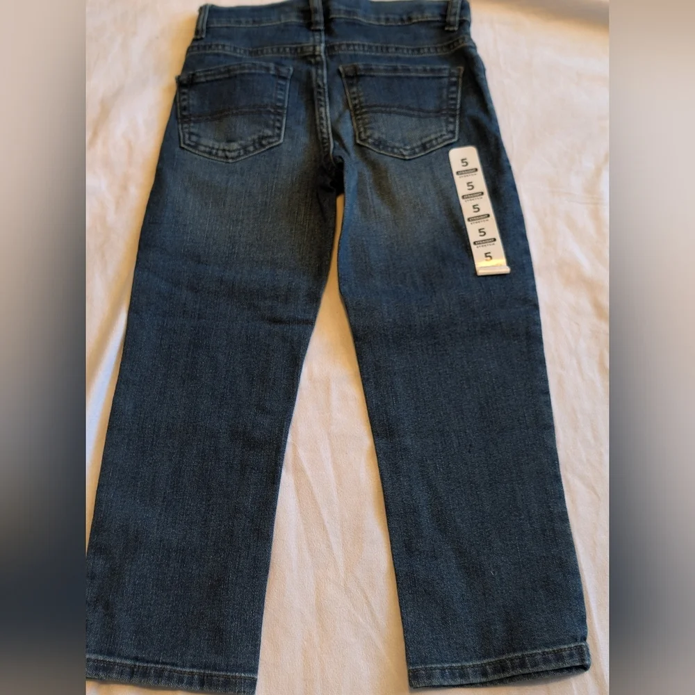Children's Place Straight Leg Dark Wash Jeans Size Boys 5